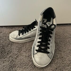 Never worn P448 black and silver sneakers